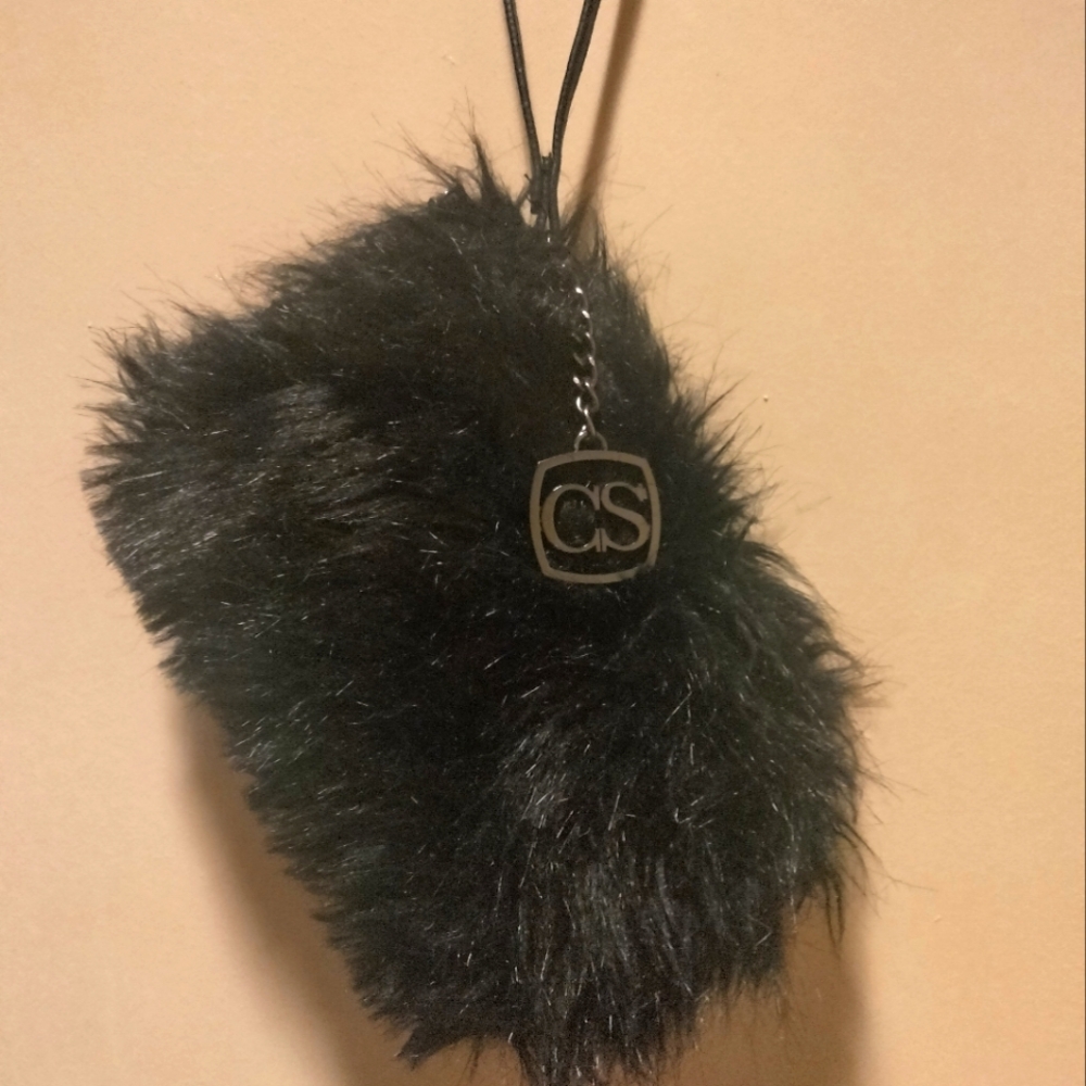 Cristian siriano faux fur wristlet